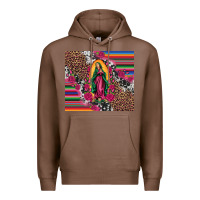 Chestnut our lady of guadalupe serape background tumbler Premium Hoodie - Artiststas