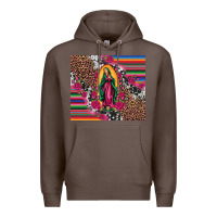 Coffee our lady of guadalupe serape background tumbler Premium Hoodie - Artiststas