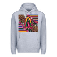 Heather Grey our lady of guadalupe serape background tumbler Premium Hoodie - Artiststas