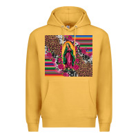 Mustard our lady of guadalupe serape background tumbler Premium Hoodie - Artiststas