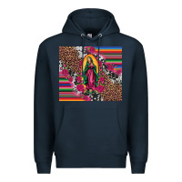 Navy our lady of guadalupe serape background tumbler Premium Hoodie - Artiststas
