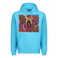 Ocean Blue our lady of guadalupe serape background tumbler Premium Hoodie - Artiststas
