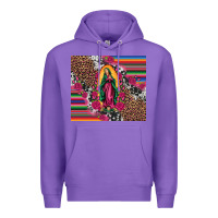 Purple our lady of guadalupe serape background tumbler Premium Hoodie - Artiststas