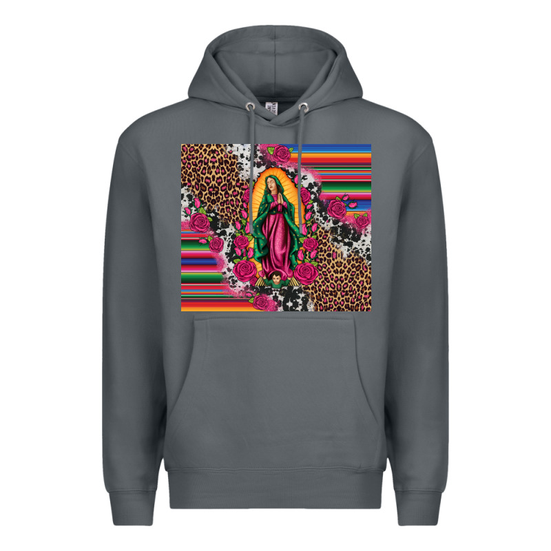Our Lady Of Guadalupe Serape Background Tumbler Premium Hoodie by Artiststas | Teevron