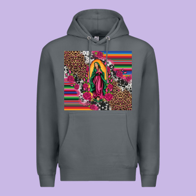 Our Lady Of Guadalupe Serape Background Tumbler Premium Hoodie Designed By Artiststas
