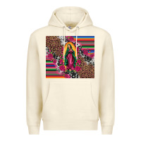 Sandshell our lady of guadalupe serape background tumbler Premium Hoodie - Artiststas
