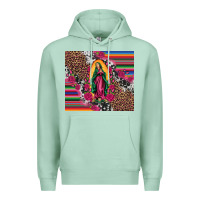 Seafoam our lady of guadalupe serape background tumbler Premium Hoodie - Artiststas