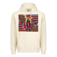Tofu our lady of guadalupe serape background tumbler Premium Hoodie - Artiststas