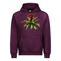 Mauve Wine Bromeliads Urban Hoodie - LillyAllenDesigns
