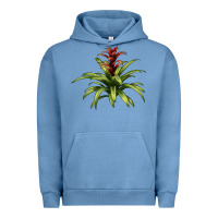 Pigment Pebble Blue Bromeliads Urban Hoodie - LillyAllenDesigns