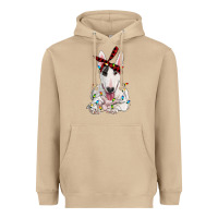 Mushroom bull terrier with christmas lights Heavyweight Hoodie - RanaPortraitStore