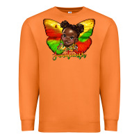 Carrot juneteenth butterfly black girl Premium Sweatshirt - HRA Design Shop