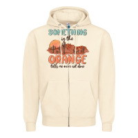 Sandshell something in the orange Zipper Hoodie - MaliasSmallBusiness