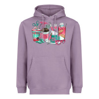 Lavender nurse coffee cups Heavyweight Hoodie - texasbilliewilder