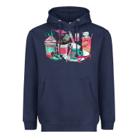 Navy nurse coffee cups Heavyweight Hoodie - texasbilliewilder