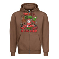 Chestnut there's some ho's ho's ho's in this house Zipper Hoodie - MaliasSmallBusiness