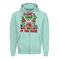 Seafoam there's some ho's ho's ho's in this house Zipper Hoodie - MaliasSmallBusiness