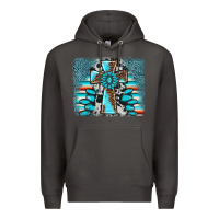 Smoke cross gemstone background Premium Hoodie - AdoDesignShop