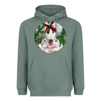Sage bull terrier and farm Heavyweight Hoodie - RanaPortraitStore