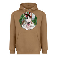 Toasted Coconut bull terrier and farm Heavyweight Hoodie - RanaPortraitStore