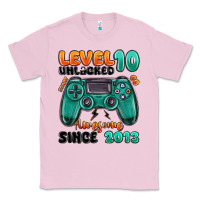 Bubblegum Pink level 10 unlocked awesome since 2013 Classic Tee - MaliasSmallBusiness