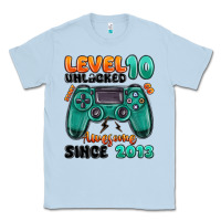 Dusty Blue level 10 unlocked awesome since 2013 Classic Tee - MaliasSmallBusiness