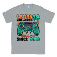 Heather Grey level 10 unlocked awesome since 2013 Classic Tee - MaliasSmallBusiness