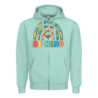 Seafoam be kind autism Zipper Hoodie - MaliasSmallBusiness