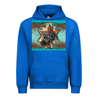 Cobalt western rodeo bullfighter Aztec leopard turquoise Urban Hoodie - BarkalooDesign