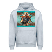 Heather Grey western rodeo bullfighter Aztec leopard turquoise Urban Hoodie - BarkalooDesign