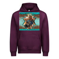 Mauve Wine western rodeo bullfighter Aztec leopard turquoise Urban Hoodie - BarkalooDesign