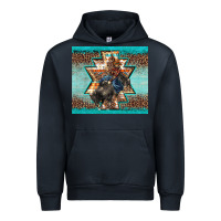 Navy western rodeo bullfighter Aztec leopard turquoise Urban Hoodie - BarkalooDesign
