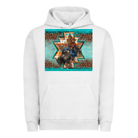 Pigment Lunar Rock western rodeo bullfighter Aztec leopard turquoise Urban Hoodie - BarkalooDesign