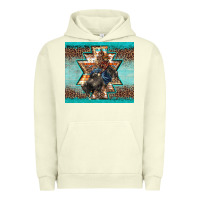 Pigment Pistachio western rodeo bullfighter Aztec leopard turquoise Urban Hoodie - BarkalooDesign