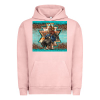 Pigment Salmon western rodeo bullfighter Aztec leopard turquoise Urban Hoodie - BarkalooDesign