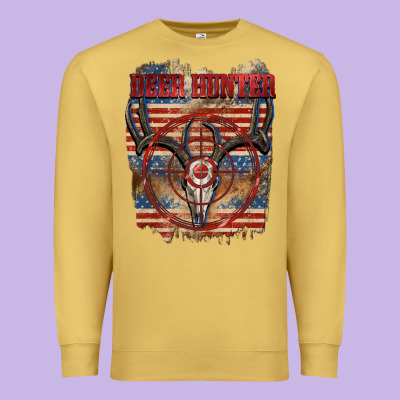 Deer Hunter 4th Of July Premium Sweatshirt Designed By Cowgirlartshop