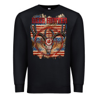 Black Deer hunter 4th of july Premium Sweatshirt - CowGirlArtShop