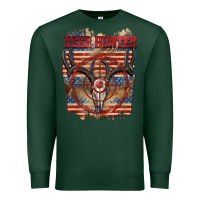 Sports Green Deer hunter 4th of july Premium Sweatshirt - CowGirlArtShop