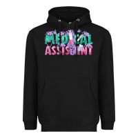 Black medical assistant Heavyweight Hoodie - texasbilliewilder