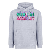 Heather Grey medical assistant Heavyweight Hoodie - texasbilliewilder