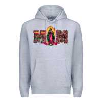 Heather Grey mom our lady of guadalupe Premium Hoodie - Artiststas