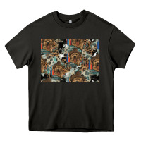 Asphalt Dog Pattern Heavy Core Tee - CowhideDigitalArt