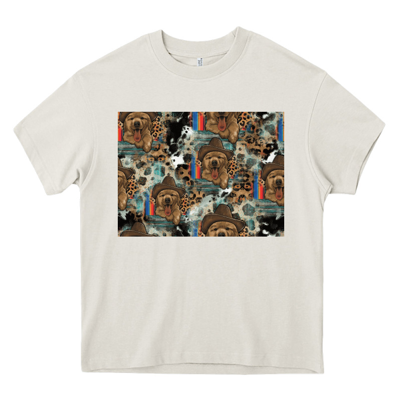 Dog Pattern Heavy Core Tee by CowhideDigitalArt | Teevron