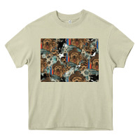 Mossy Dog Pattern Heavy Core Tee - CowhideDigitalArt
