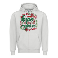 Dove Grey a thrill of hope the weary world rejoices Zipper Hoodie - MaliasSmallBusiness