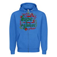 True Royal a thrill of hope the weary world rejoices Zipper Hoodie - MaliasSmallBusiness