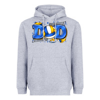 Heather Grey dad volleyball Heavyweight Hoodie - Zillion Design Studio