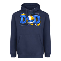 Navy dad volleyball Heavyweight Hoodie - Zillion Design Studio