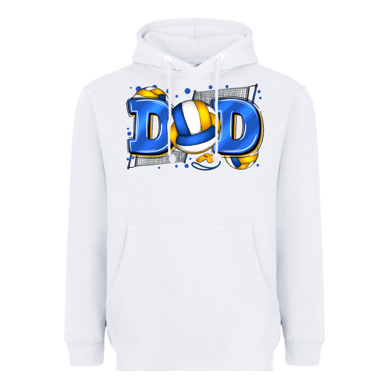 Dad Volleyball Heavyweight Hoodie by Zillion Design Studio | Teevron