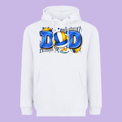 Dad Volleyball Heavyweight Hoodie Designed By Zillion Design Studio